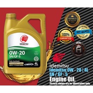 IDEMITSU ENGINE OIL | 0W - 20 4L | SN / GF5 | 10,000 KM | JAPANESE TECHNOLOGY