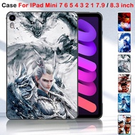 For IPad Mini 5 4 3 2 1 7.9 inch A2126 A1538 Fashion NEZHA  Anime Pattern Tablet Cover IPad Mini 6 7