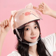 หมวกกันน็อคไฟฟ้าที่ได้รับการรับรอง 3C ของ LULU Pig จาก TOYZERO ของขวัญสำหรับผู้หญิง หมอนรองศีรษะทรงก