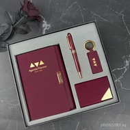Premium Set with Embossed Business Card Holder, Loose-leaf Notebook, Keychain, and Notebook 70% off 