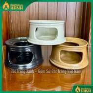 Bat Trang Ceramic Stove Stand/Heating Stove – Teapot, Food, Milk Tea Warming Base – Ceramic Warming 