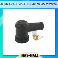 Kepala Plug Plug Cap &amp; Spring Mesin Rumput Brush Cutter BG328