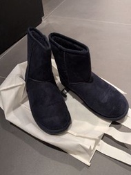 深藍色毛絨保暖拖鞋 GU Uniqlo UGG