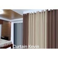 1PC 7feet Plain Curtain with 8 Steal rings DIY combination For window door room home decoration