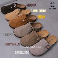 [GeekSneaker4] Birkenstock Boston Suede Leather Clog Shoes