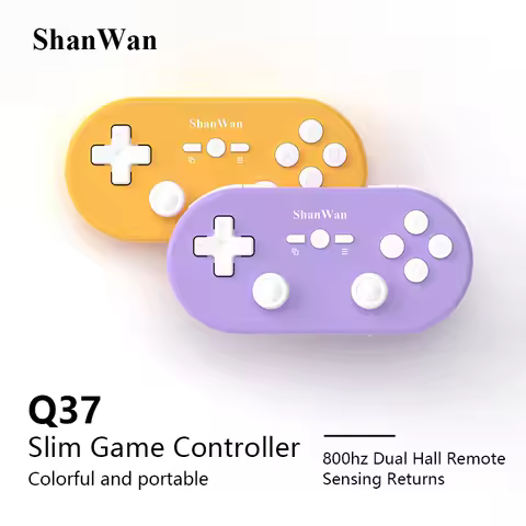 ShanWan Q37 Mini Wireless Gamepad Bluetooth Micro Game Controller Hall Double Joystick For PC Window