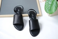 Sandal Wanita Kulit Asli Garut DL14 WARNA HITAM