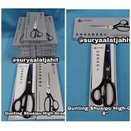 Shuaipu scissors size 8in black rubber coated handle rp. 49,250/1pcs