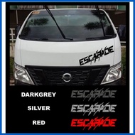 ∇ ▰ ❍ Nissan NV350 Escapade Van Hood Sticker Design