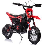 24V 7ah Kids Ride on Motorcycle,13.6MPH Fast Speed Electric Battery-Powered Off-Road Motocross with