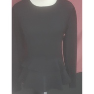 blouse tpo fesyen  hitam