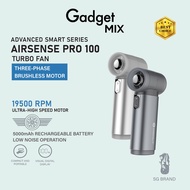 Gadget Mix Diginut CL-83 Metal High-Speed Handheld Fan With Digital Display Grey/White