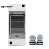 HT-2 IP65 Waterproof Distribution Breaker Box Panel Installation 2 WAY PC Outdoor Electrical MCB Sol