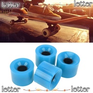 LETTER 4 Pcs/Set PU Wheels, 78A 60x45mm Skateboard Wheels, Durable Low Noise Skateboard Wheel Replac