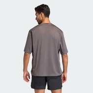 Adidas Gym & Training Mesh Workout T-SHIRT D4T POWER ESSENTIALS Men's Brown KF0956
