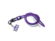 (新品) SCANFC 紫色反光NFC彈力機能手機背帶連電話片 (花花)