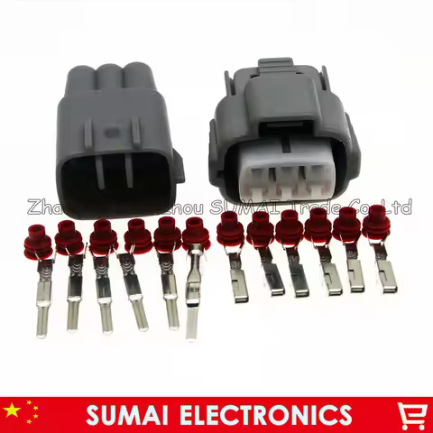 6 Pin male female 11663 11194 auto head lamp/headlights connector,6Pin car sensor electrical plug fo