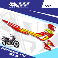 Stiker Striping Satria FU Lama MOONEY VR46 Kepala Barong Sticker Suzuki Variasi
