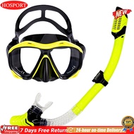 [HOSPORT Official Mall]ชุดดำน้ำสีดำมุมมองกว้าง Anti-Fog Scuba Mask Mask Mask Set Set Swim Dive Mask 