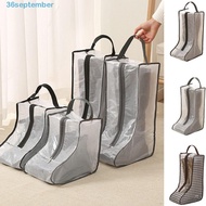 SEPTEMBER Rain Boots Storage Bag, Dust-proof Long and Short High Heel Shoes Storage Bags, Fashion Water-proof Moisture Resistant PVC Tote Shoes Organizer Closet