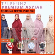 Telekung Travel Plus Size &amp; Beg Bag /Kain Telekung Telekong Solat Sembahyang Travel Plus Size Saiz Besar Cotton Premium