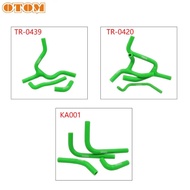 OTOM Silicone Radiator Coolant Hose Kit Green For KAWASAKI KX250F 2007-08 KX250F 2017-19 KX450F 200