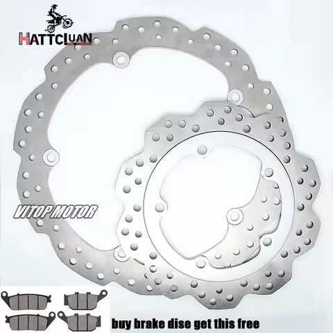 HATTCLUAN Motorcycle Brake Disks 320mm 240mm Brake Disc Rotor for HONDA NC700 NC750 S/X/DCT NC700D I