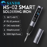 SANDR Portable Soldering Iron Kit, Precision Temperature Control HS-02A Smart Digital Soldering Pen,