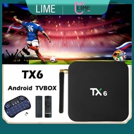 NEW TX6 TVBOX 4GB 64GB Android 9 6K H6 Support WiFi 4K HDR+ Android BOX H.265 Streaming Media Player