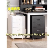 LY151A&1887鐵藝抽屜櫃 帶鎖文件櫃 桌底儲物櫃環保無甲醛 雜物櫃 文具櫃 收納櫃 床頭櫃 化妝品收納櫃 多種顏色選擇 五斗櫃 小型儲物櫃 多層收納櫃 帶轆 可移動櫃子 全新包送貨new#fr