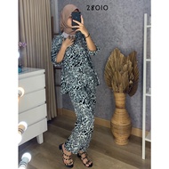 52669 - 28010 MODERN LEOPARD SET WOMEN'S NIGHTWEAR