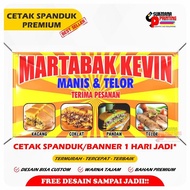 CETAK SPANDUK BANNER JUALAN MARTABAKA MANIS MARTABAK ASIN