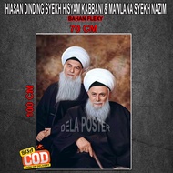 Poster Dekoratif Syekh Hisyam Kabbani & Syekh Nazim - Gaya Internasional Tanpa Bingkai - COD