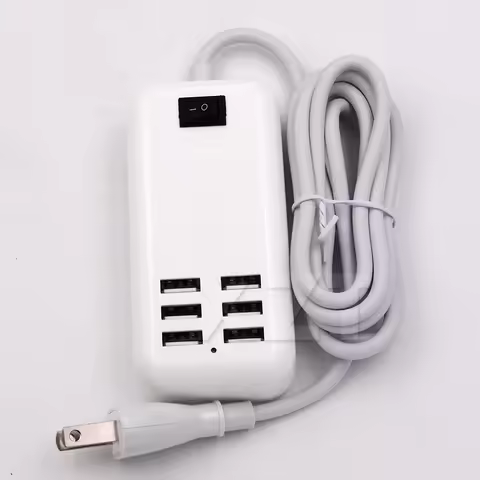 6 Port USB Charger HUB Splitter 5V Desktop USB Wall Travel Charging Station US/EU Plug Power Adapter