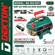 DEKTON DK-RX3001 1350W Family Mini Car Washer - Electric Leak-Proof Switch - 12M High Pressure Spray