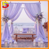 Elastic Chiffon Curtain Fabric for Event Decoration, Wedding Decoration Curtain, Birthday Event DC-7