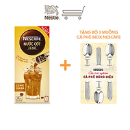 [TẶNG Bộ 3 muỗng cà phê inox NESCAFE] Nước cốt cà phê NESCAFÉ - CÀ PHÊ SỮA ĐÁ (hộp 5 gói)