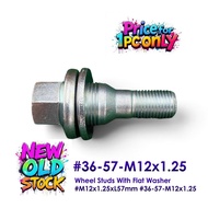 Wheel Studs With Flat Washer - M12x1.25xL57mm #36-57-M12x1.25