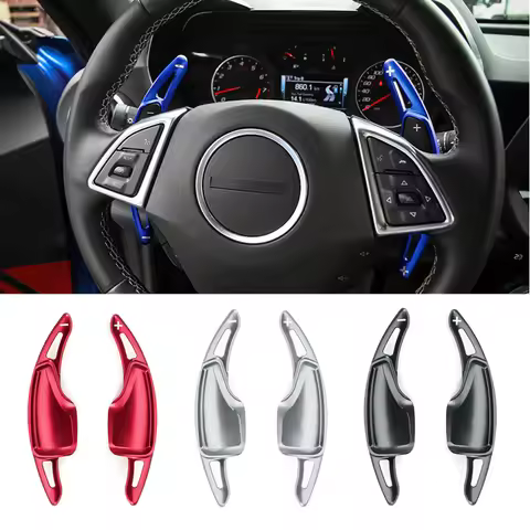 For Chevy Camaro ZL1 LT1 RS SS 2016+ Chevrolet Camaro MK6 Convertible Car Steering Wheel Shift Paddl