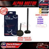 FRC FORMULA RACING VALVE SET KRISS110 24/28mm 25/29mm 26/30mm IN + EX INTAKE EXHAUST 1 SET 2PCS