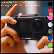 TZ3DESIGN GoPro HERO 13 12 11 10 9 Phtography Kit Wiith Shutter and Grip [High Quality] A0032