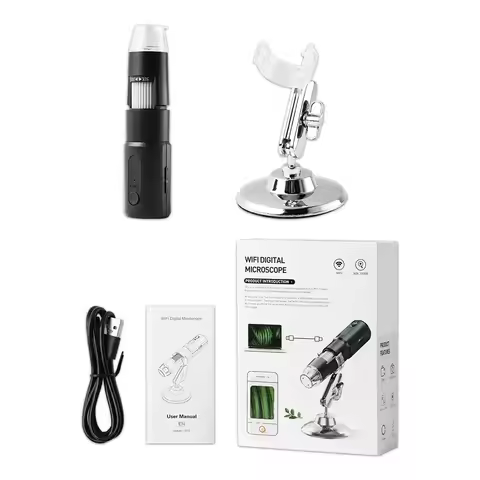 Microscope 1600X Handheld Portable LED Digital Microscope USB Interface Electron Microscopes Hair Sc