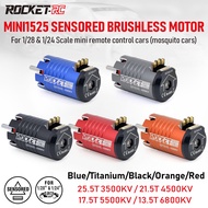 ROCKET-RC MINI 1525 Sensored Brushless Motor For 1/28 1/24 Mini RC Cars (Mosquito Cars)