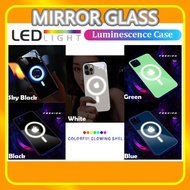 Casei Phone 12 Pro Max 12 Pro Lampu Led Cermin Tpu Bercahaya