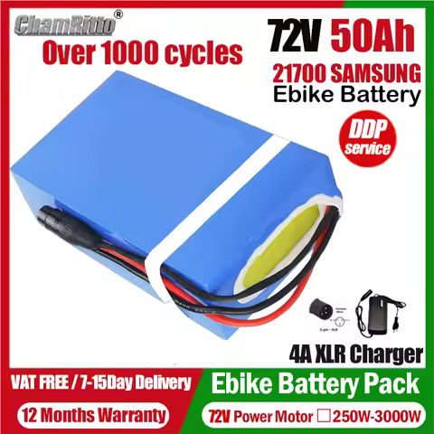 72V Electric Bicycle cham-rider 84V 3000w Bafang Battery 20ah 30ah 35ah 40ah 50ah Electric Bike E Sc