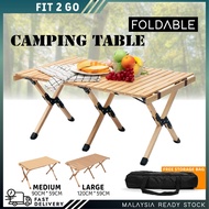 Luxury Wooden Camping Table Portable Egg Roll Table Outdoor Folding Table Outdoor Camping Glamping P