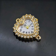 Diy diy Dial Heart-Shaped Heart Niche Quartz Watch Wrist Watch Bracelet Exquisite Classy Dial Premiu