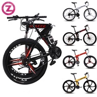 Foldable Bike 24/26 Inch Variable Speed Foldable Bicycle Double Shock Absorption Light Folding Bike