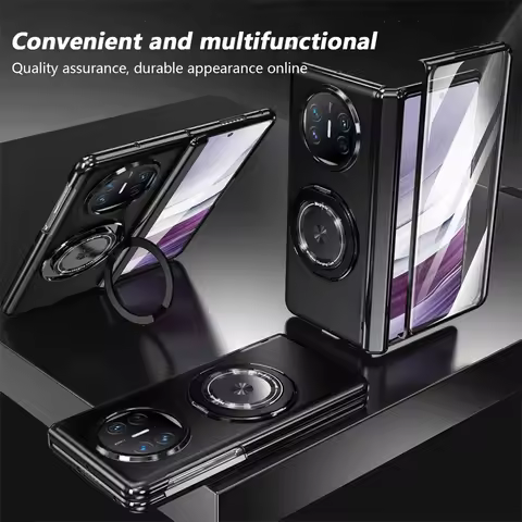 For Huawei Mate X5 Case Magnetic Lens Stand Skin Friendly Matte Soft Silicon ShockProof For Huawei M