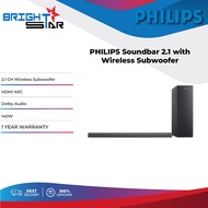 PHILIPS SOUNDBAR 2.1 With Wireless Subwoofer TAB6305 - Black